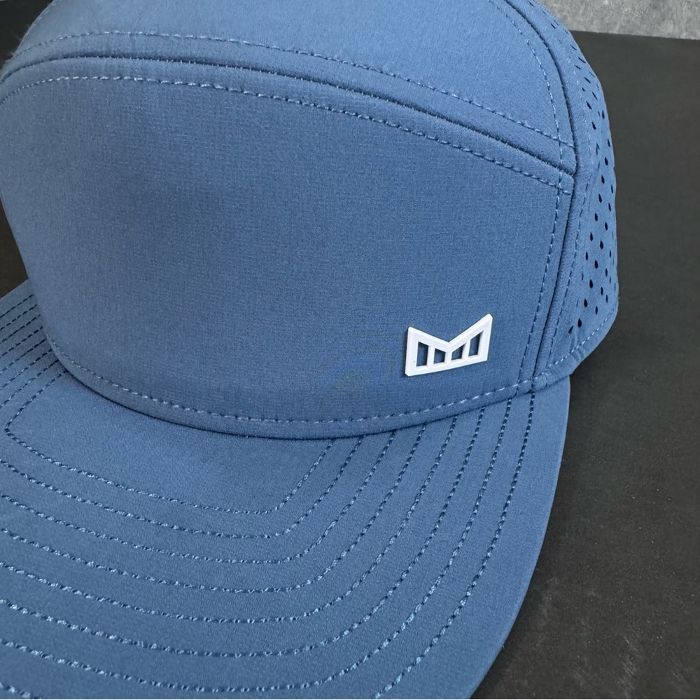Melin Hydro Trenches Icon Snapback Hat Steel Blue Classic 7 ⅜” - 7 ⅝” - Picture 8 of 10